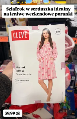 Szlafrok damski S/M promocja w Biedronka