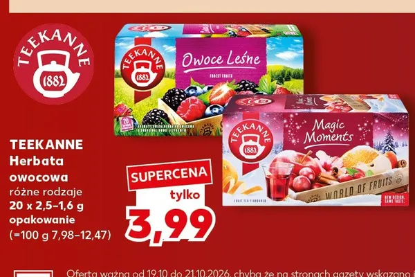 Herbata owocowa Magic Moments Teekanne promocja w Kaufland