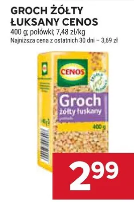 Groch żółty łuskany połówki Cenos promocja w Stokrotka
