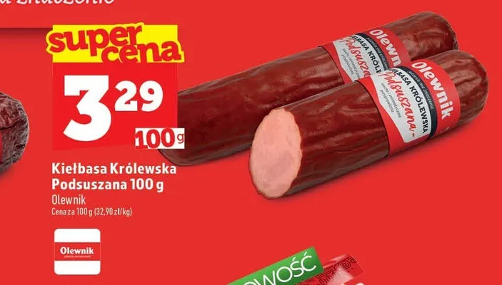 Kiełbasa Królewska Podsuszana Olewnik promocja w TOPAZ