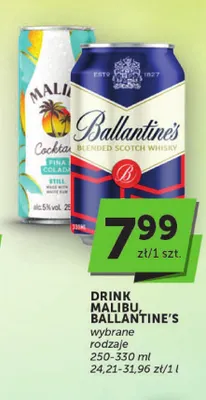 Drink Ballantine's Blended Scotch Whisky promocja w Euro Sklep