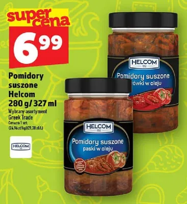 Pomidory suszone połówki w oleju Helcom promocja w TOPAZ