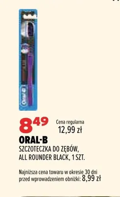 Szczoteczka do zębów All Rounder Black Oral-B promocja w Drogerie Natura