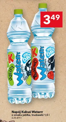 Napój Kubuś Waterrr o smaku jabłka promocja w LEWIATAN