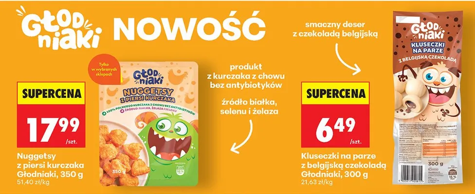 Nuggetsy z piersi kurczaka promocja w Biedronka