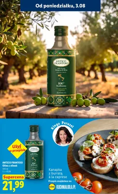 Oliwa z oliwek Antico Frantoio promocja w Lidl