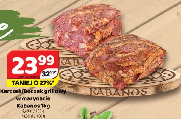 Karczek grillowy w marynacie Kabanos promocja w Delfin