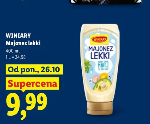 Majonez lekki Winiary promocja w Lidl