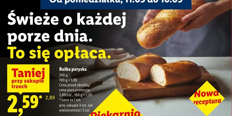 Bułka paryska promocja w Lidl