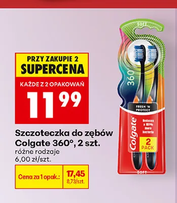 Szczoteczka do zębów Colgate 360° promocja w Biedronka