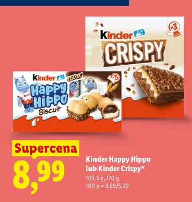 Baton Happy Hippo lub Crispy promocja w Lidl