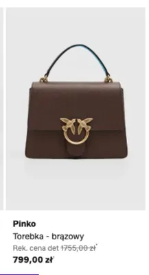Torebka Pinko brązowy promocja w Lounge by Zalando