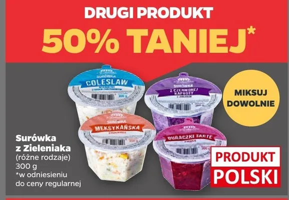 Surówka z zieleńiaka (różne rodzaje) promocja w Netto