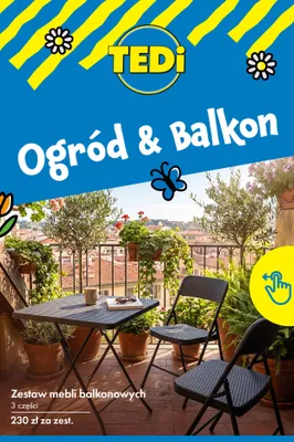 Zestaw mebli balkonowych promocja w Tedi