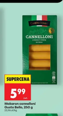 Makaron cannelloni Gusto Bello promocja w Biedronka