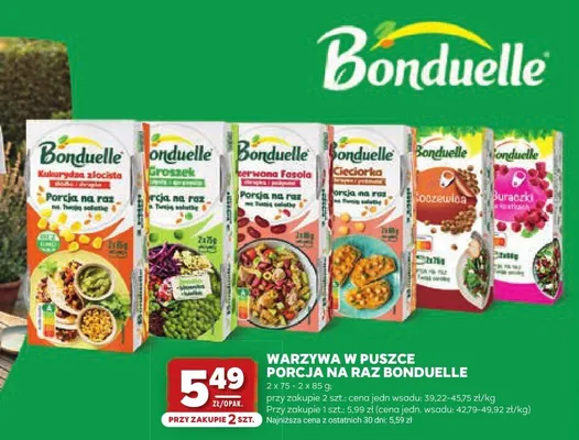 Warzywa w puszce Porcja na raz Bonduelle buraczki promocja w Stokrotka