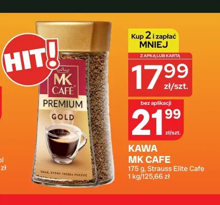 Kawa mielona MK Café Premium Gold promocja w Chorten