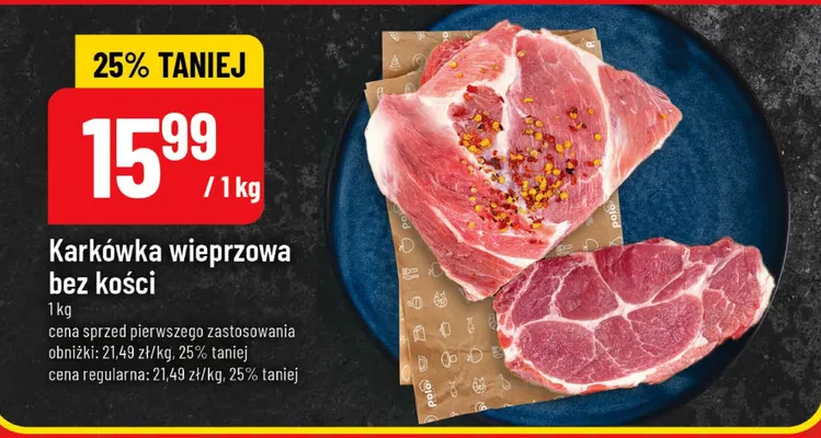 Karkówka wieprzowa bez kości promocja w POLOmarket