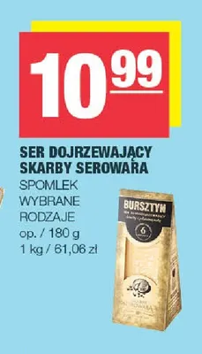 Ser dojrzewający Skarby Serowara Spomlek promocja w SPAR
