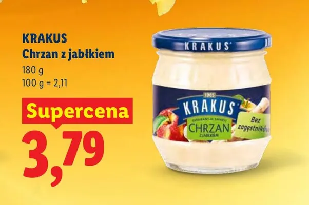 Chrzan z jabłkiem 180 g promocja w Lidl