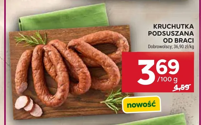 Kruchutka podsuszana Od Braci Dobrowolscy promocja w Stokrotka