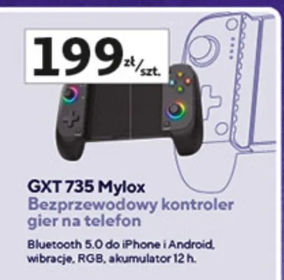 Kontroler bezprzewodowy gier na telefon GXT735 Mylox promocja w Auchan