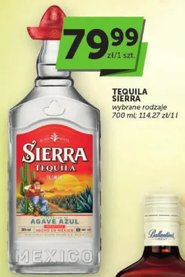 Tequila Sierra wybrane rodzaje promocja w ABC