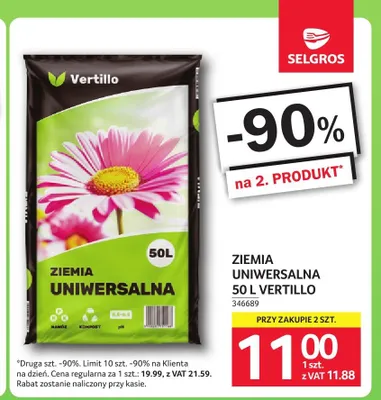 Ziemia uniwersalna Vertillo promocja w Selgros