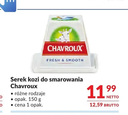 Serek kozi do smarowania Chavroux promocja w Makro