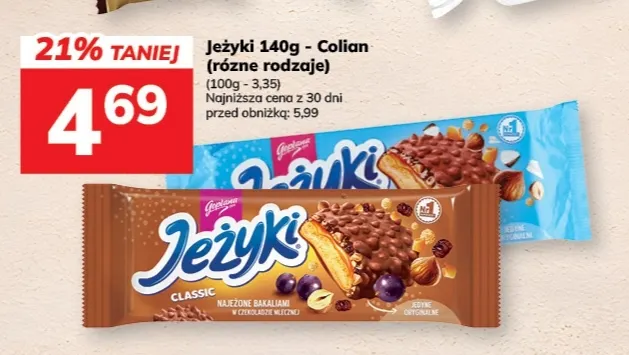 Ciastka Jeżyki kokosowe Colian promocja w Hitpol