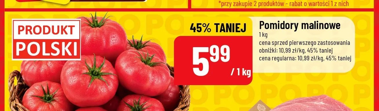 Pomidory malinowe promocja w POLOmarket