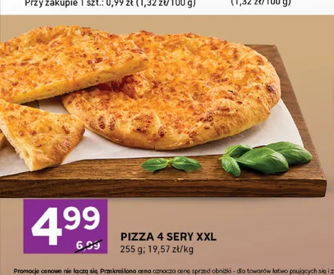 Pizza 4 sery XXL promocja w Stokrotka