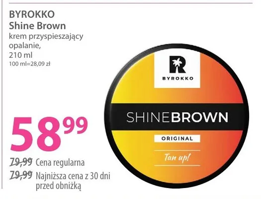 Krem przyspieszający opalanie Shine Brown promocja w Hebe