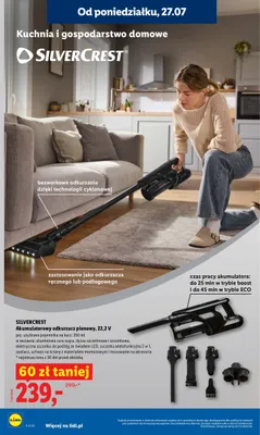Odkurzacz pionowy akumulatorowy Silvercrest promocja w Lidl