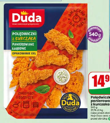Polędwiczki panierowane z kurczaka łagodne Duda promocja w Dino