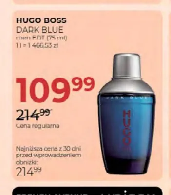 Woda toaletowa Hugo Boss Dark Blue promocja w Drogerie Jawa