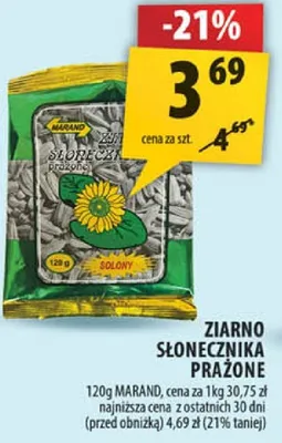Ziarno słonecznika prażone promocja w Arhelan