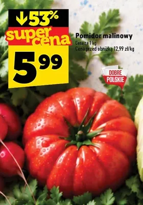 Pomidory malinowe promocja w TOPAZ
