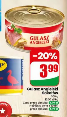 Gulasz Angielski Sokołów promocja w Dino