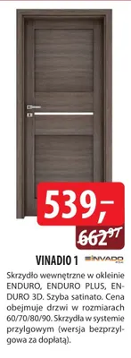 Skrzydło drzwi VINADIO 1 INVADO promocja w Dobre Dla Domu