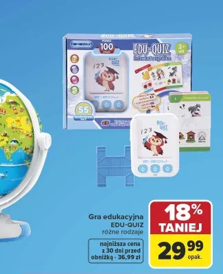 Gra edukacyjna Edu-Quiz promocja w Carrefour