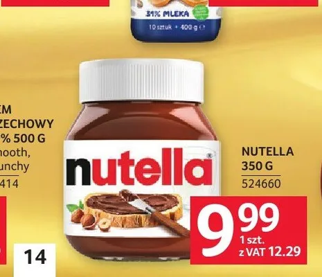 Krem do smarowania Nutella promocja w Selgros