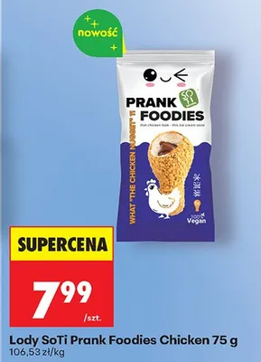 Lody SoTi Prank Foodies Chicken promocja w Biedronka