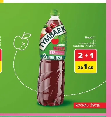 Napój jabłko wiśnia Tymbark promocja w Carrefour