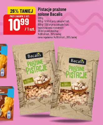 Pistacje prażone solone Bacalis promocja w POLOmarket