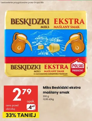 Miks Beskidzki ekstra maślany smak promocja w Delikatesy Centrum