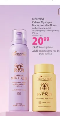 Perfumowany olejek do pielęgnacji ciała w piance Zahara Mystique Mademoiselle Bloom Bielenda promocja w Hebe