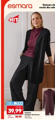 Kardigan dzianinowy Esmara promocja w Kaufland