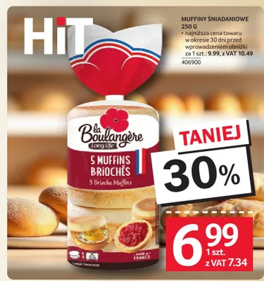 Muffiny śniadaniowe La Boulangère promocja w Selgros