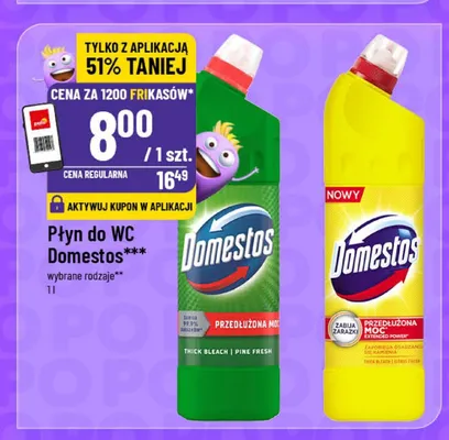 Płyn do WC Domestos Pine Fresh promocja w POLOmarket